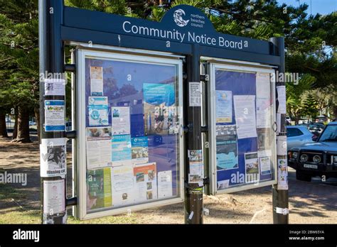 community announcement board.